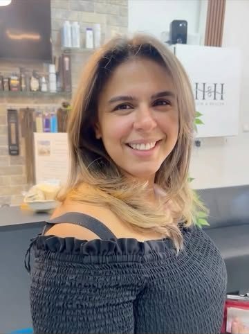A client's result at the salon